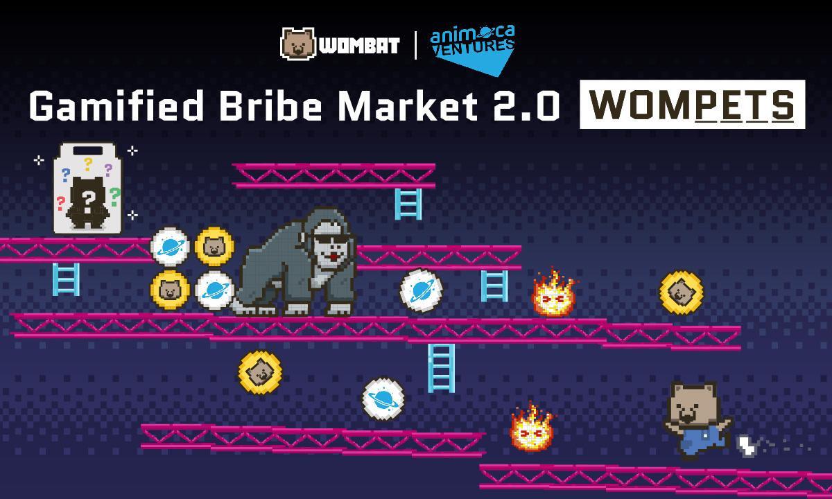 Wombat推出“游戏化贿赂市场”WomPets，将Animoca游戏引入DeFi领域